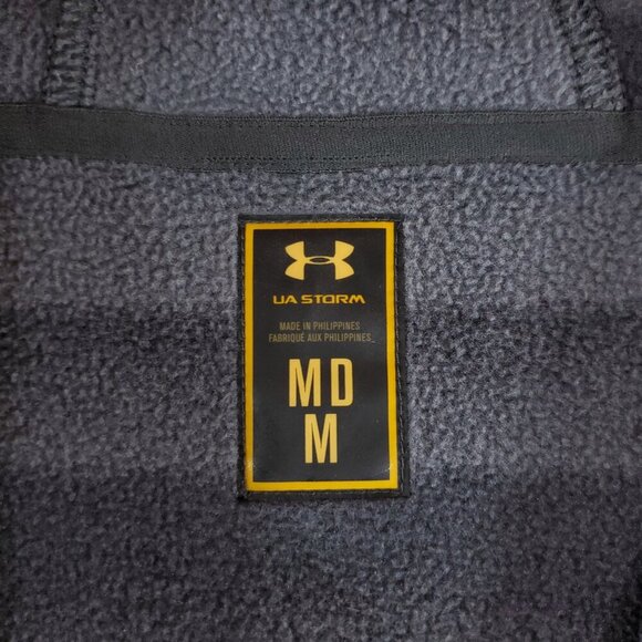*READ* Under Armour Womens Medium Storm Full Zip Hooded Jacket Gray 1240071 - Picture 11 of 14